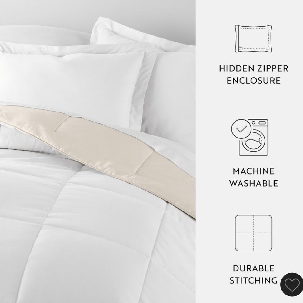 Luxury White and Cream Bedding Set - Picture 5 of 6